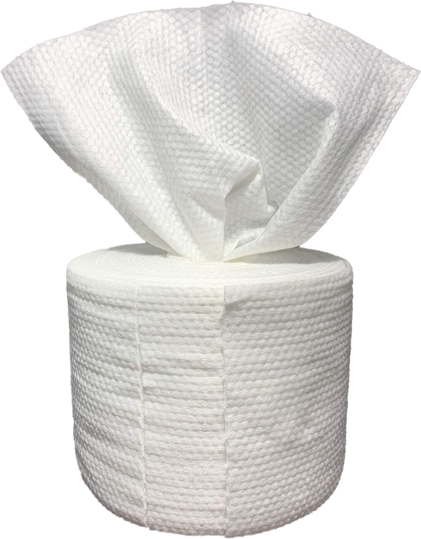 Paños de algodón 100% natural, toalla para la cara, desechable húmeda o seca, removedor de maquillaje, almohadillas suaves faciales para piel sensible, toallitas de agua, almohadillas cosméticas de gran volumen, 80 unidades por rollo