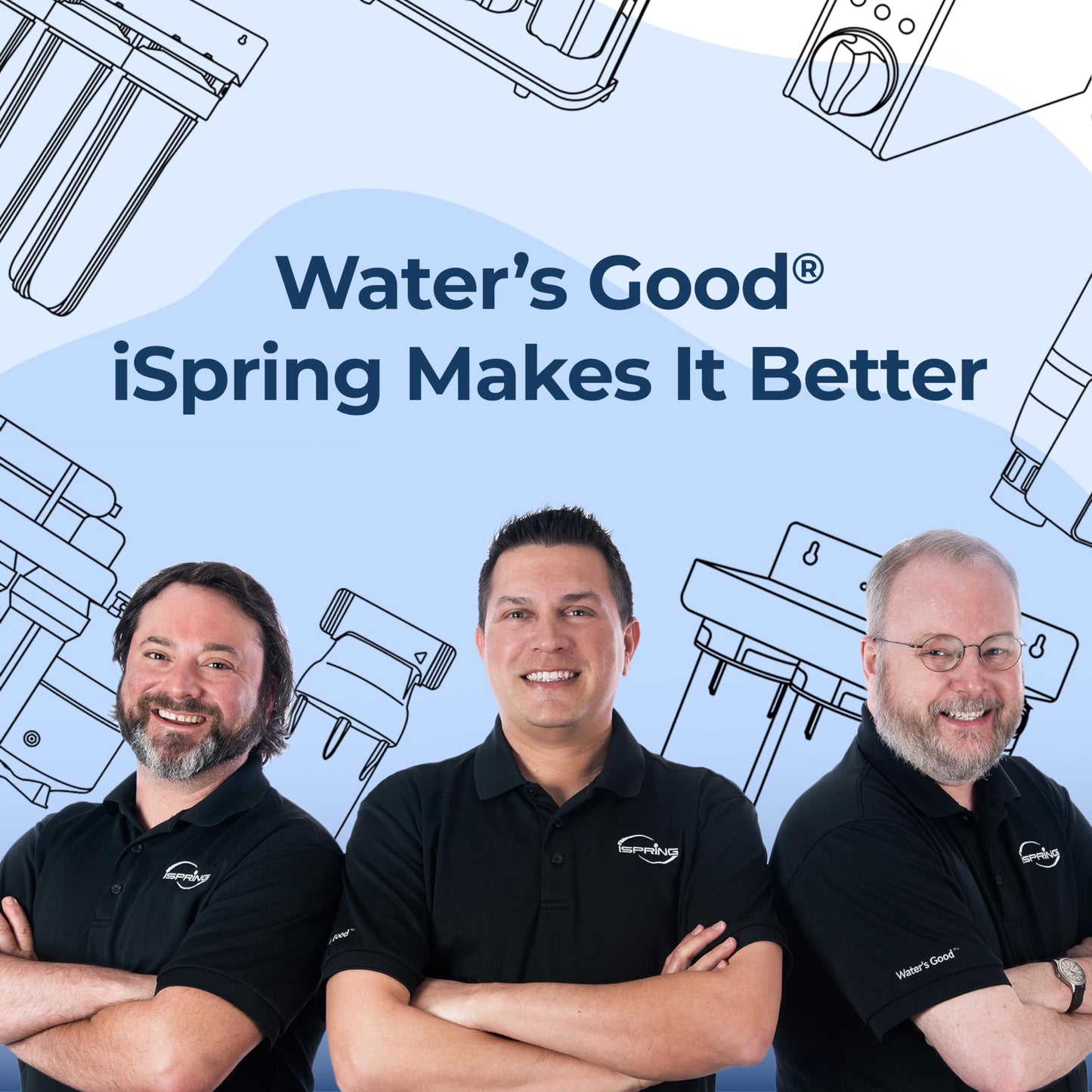 iSpring WSP-500 Filtro de agua reutilizable de sedimentos para toda la casa, filtración de prefiltro de 500 micras, 20 GPM, 1 pulgada MNPT + 3/4 pulgadas FNPT, latón
