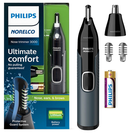 PHILIPS - Recortador de nariz Norelco 3000 para nariz, orejas y cejas NT3600/42