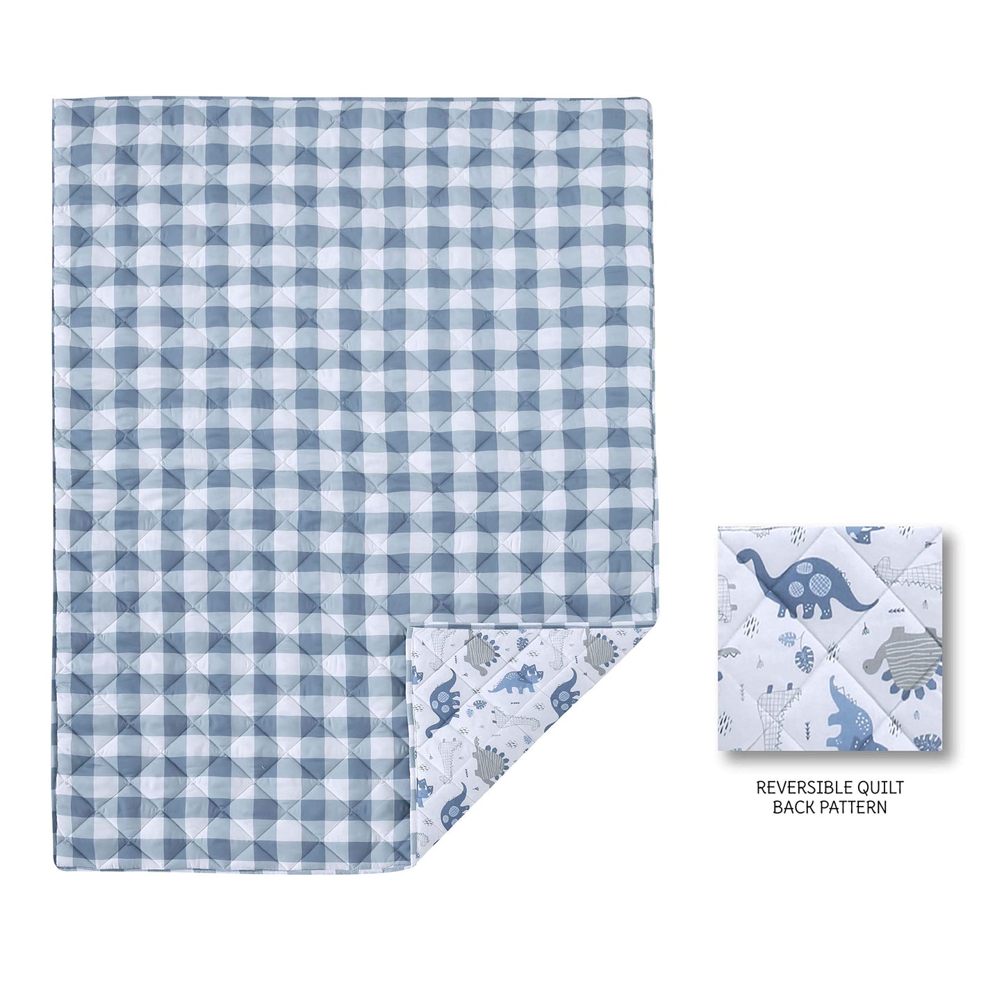 Levtex Baby Dino - Juego de 5 piezas para bebé, color azul