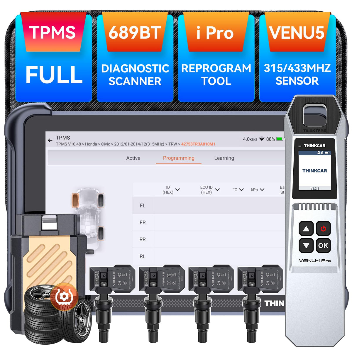 Herramienta de Diagnóstico THINKSCAN 689BT TPMS OBD2 Profesional