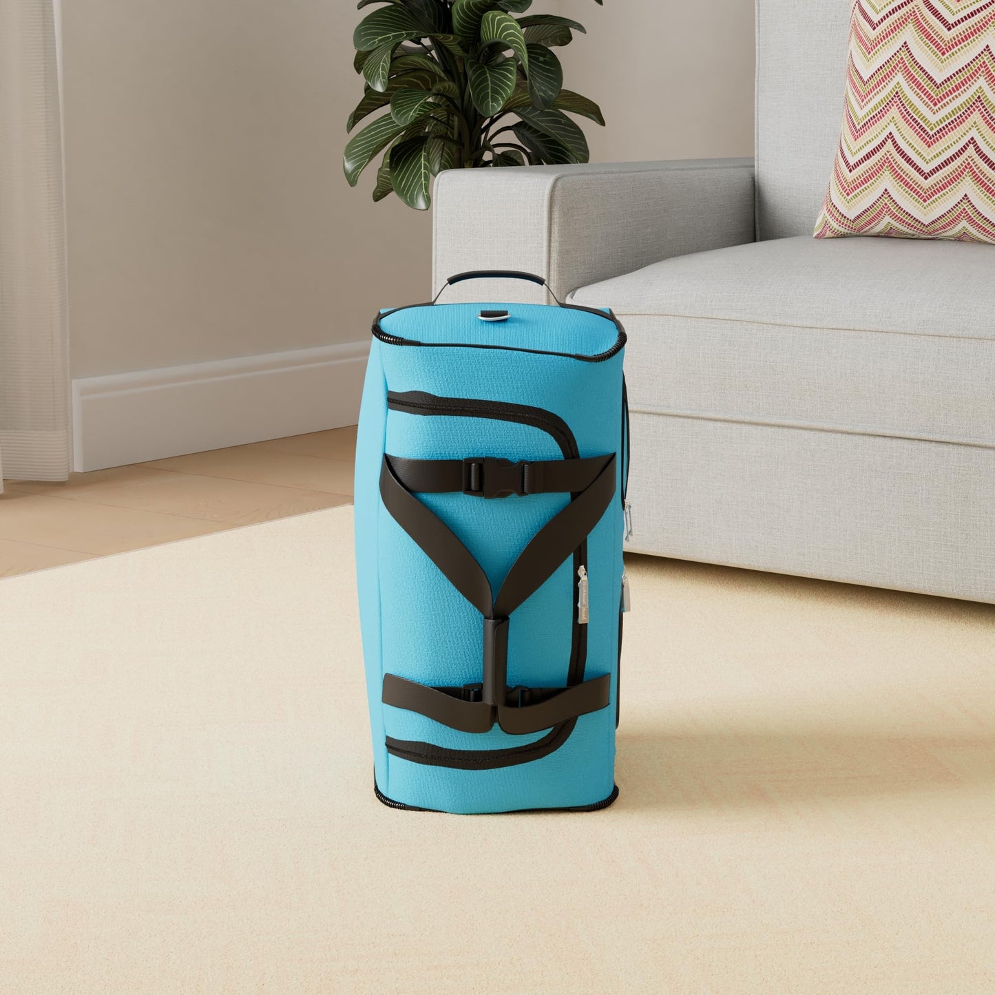 Bolsa de Lona con Ruedas Rockland Turquesa 7.62