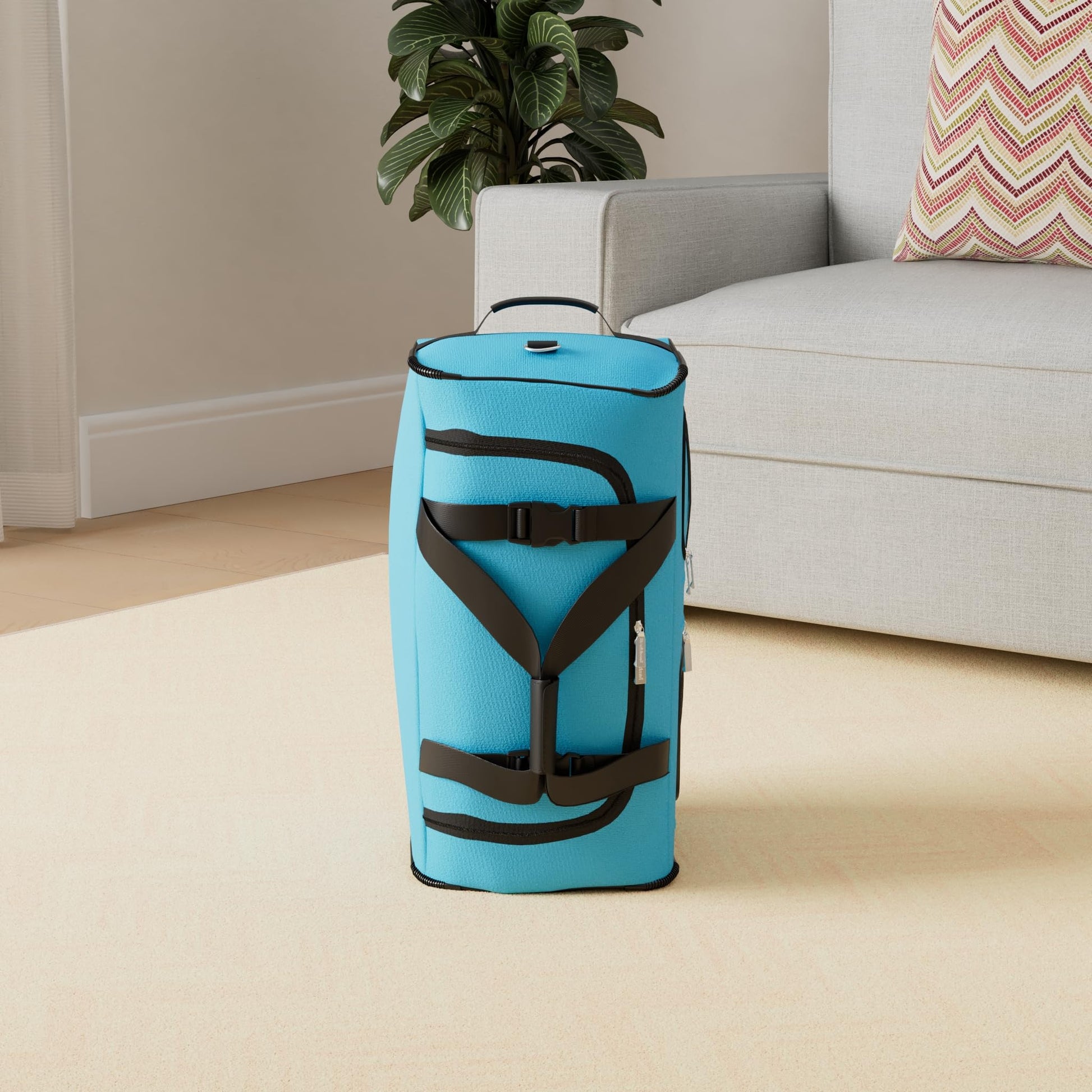 Bolsa de Lona con Ruedas Rockland Turquesa 7.62