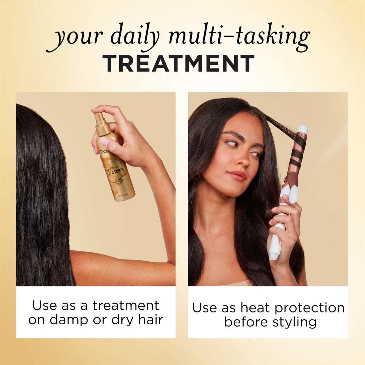 Pantene Miracle Rescue 10-in-1 Multitasking Leave-in Conditioner Spray, 5.7 fl oz