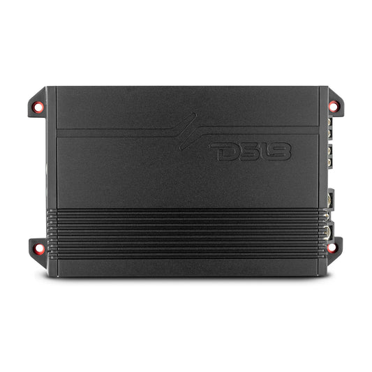 Amplificador de Coche DS18 Gen-X Rojo Clase D 4 Canales Compacto 1000 Vatios 2/4 Ohmios Estable y Puenteable