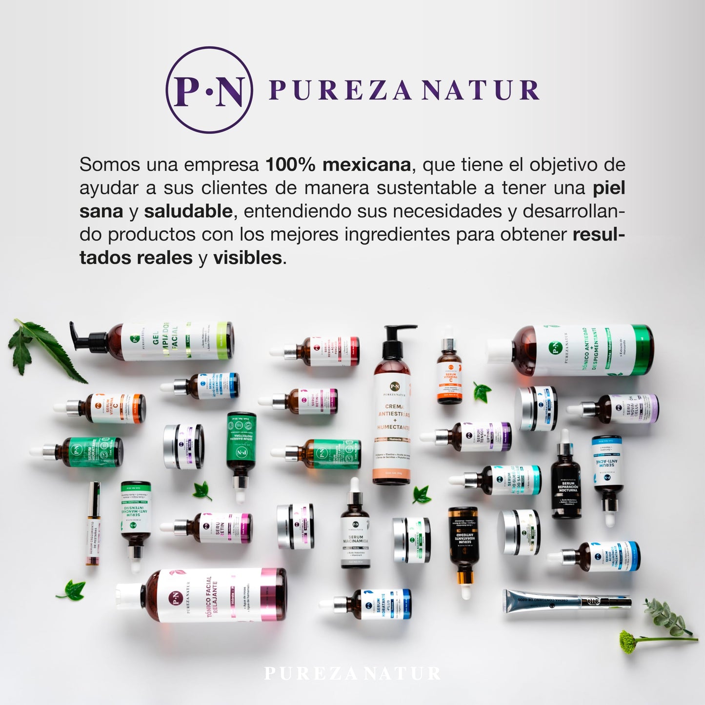 PUREZA NATUR Pack Tensor + Lifting serum tensor y crema lifting intensiva | Paquete completo de suero 50ml + crema 50g para el cuidado de la piel, hidratación y rejuvenecimiento (Pack Tensor Lifting)
