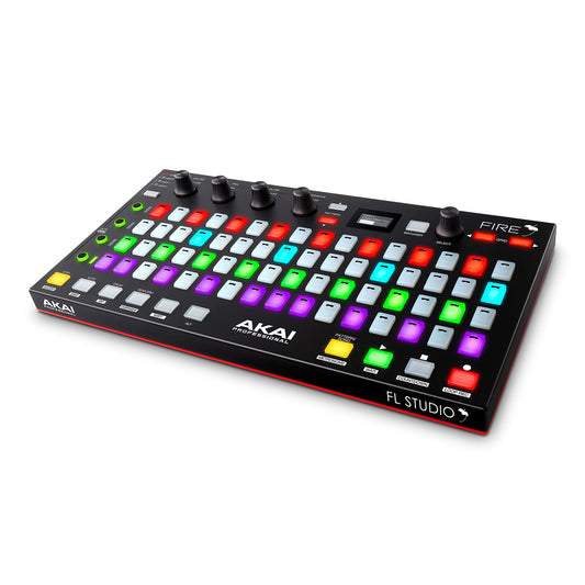 AKAI Professional FIRE Software Bundle - Controlador MIDI USB para FL Studio con matriz de 64 clips, drum pads y Software FL Studio Fruity Edition