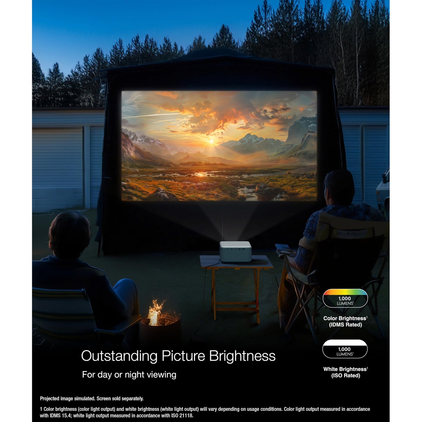 Proyector Láser Epson EpiqVision Mini EF21 Verde Inteligente Portátil 1080p HDR Cine en Casa