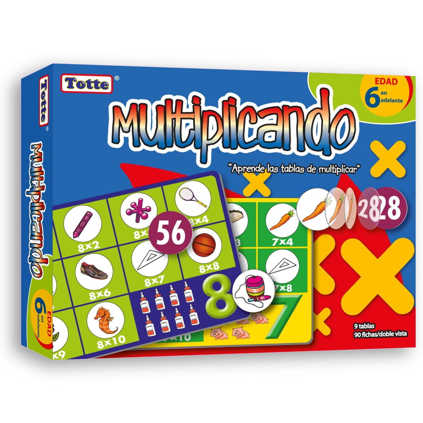 Juego Educativo de Matemáticas Totte Multiplicar Infantil Extra Grandes y Durables