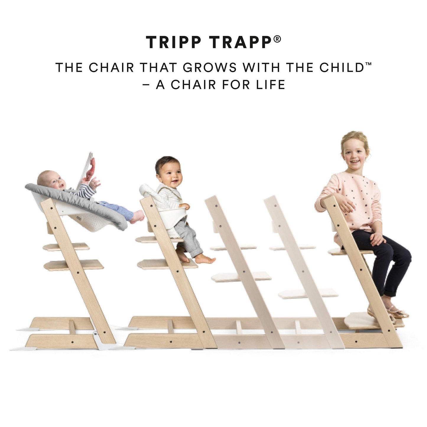 Stokke Silla Tripp Trapp Evolutiva, Baby Set mas Arnes (Serene Pink)