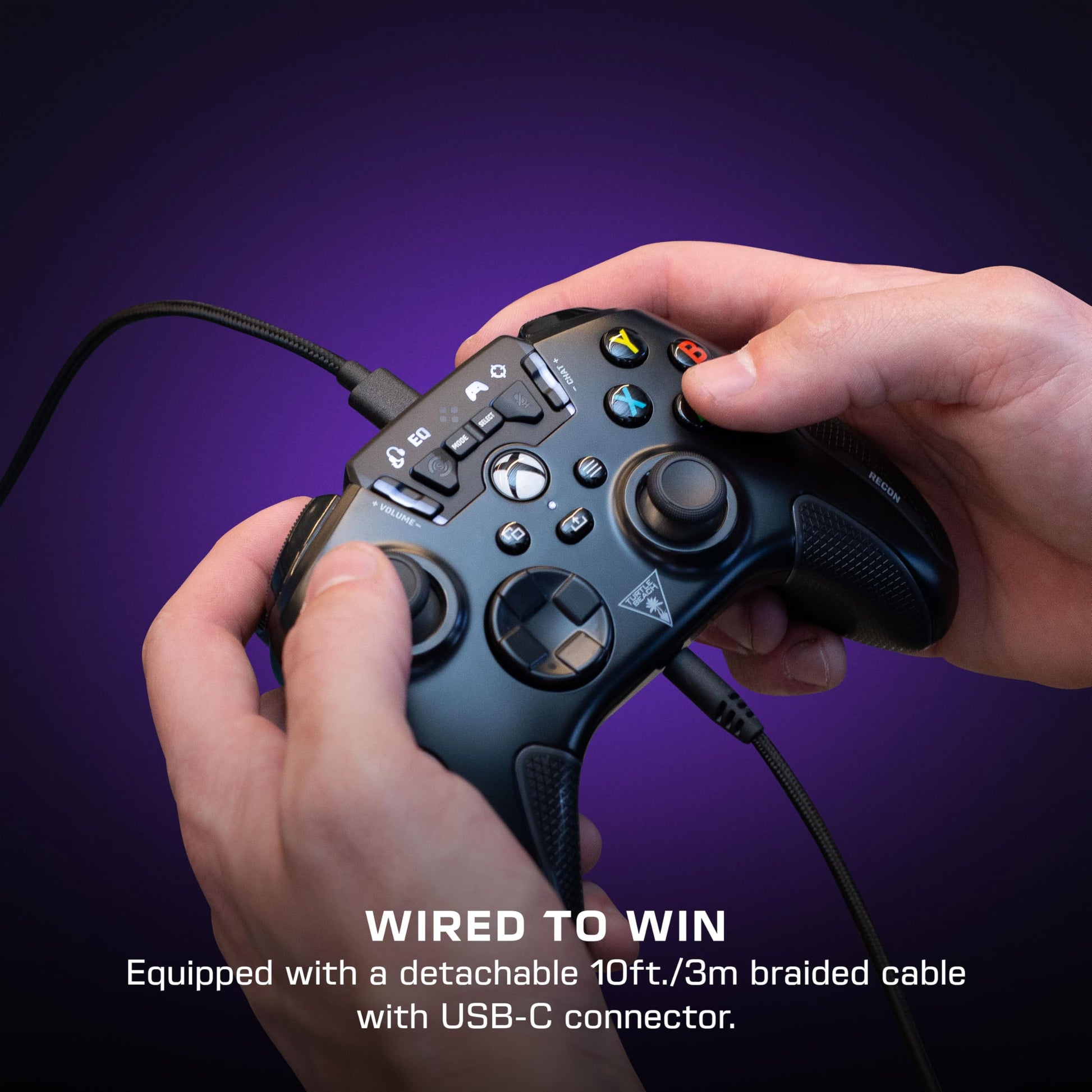 Control Alámbrico Turtle Beach Recon Negro para Xbox Series X, Xbox Series S, Xbox One y Windows 10