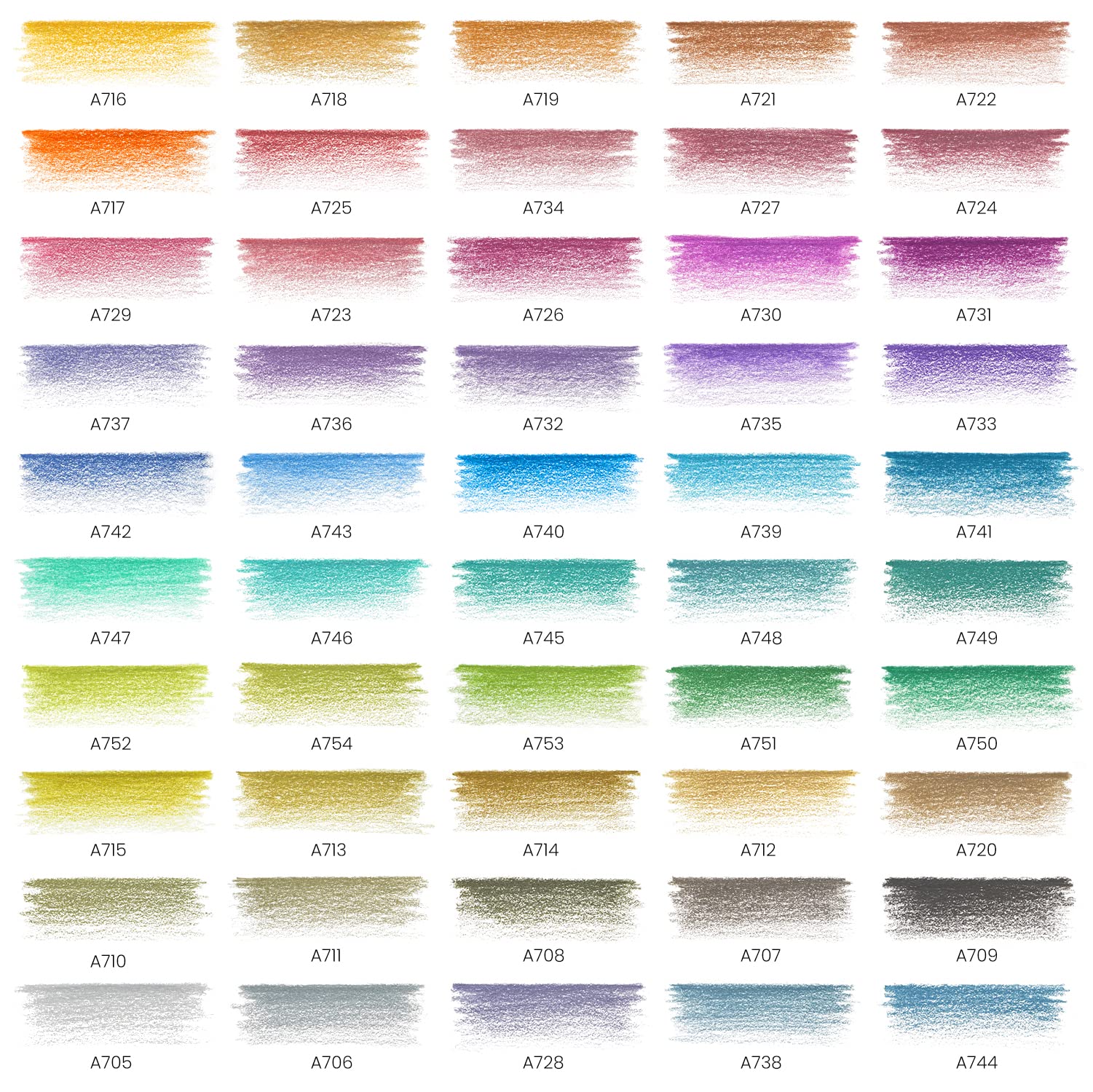 ARTEZA - Lápices de colores metálicos, 50 lápices para colorear, agarre triangular, juego de lápices metálicos preafilados, suministros de arte para dibujar