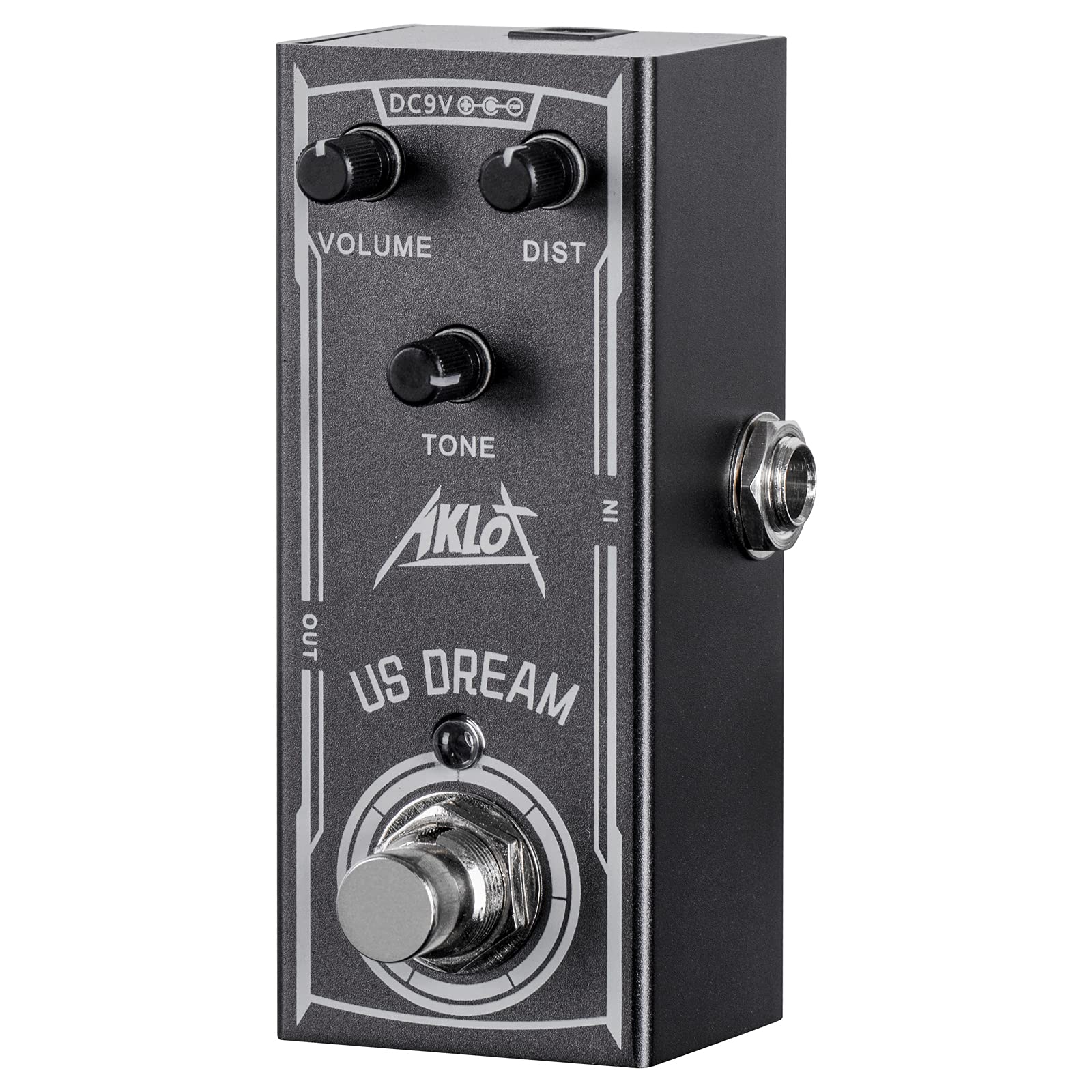 Pedal de Efectos de Guitarra Eléctrica AKLOT US DREAM Mini DC 9V True Bypass