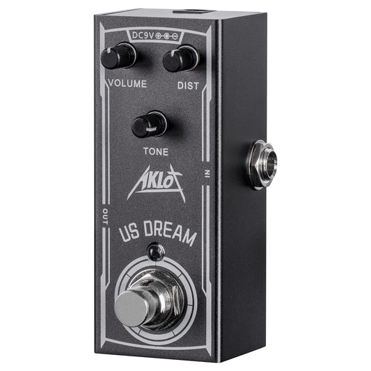Pedal de Efectos de Guitarra Eléctrica AKLOT US DREAM Mini DC 9V True Bypass