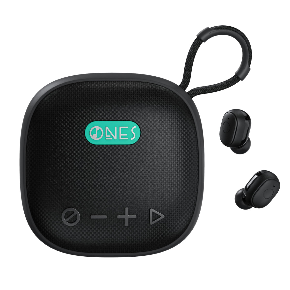 Altavoz Inalámbrico ONES MusPlay Negro 2 en 1 Portátil Compacto Inteligente