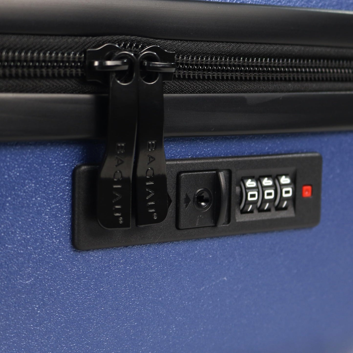Bagiau Maleta de viaje carry on 20" rígida con 8 ruedas y candado integrado de color azul