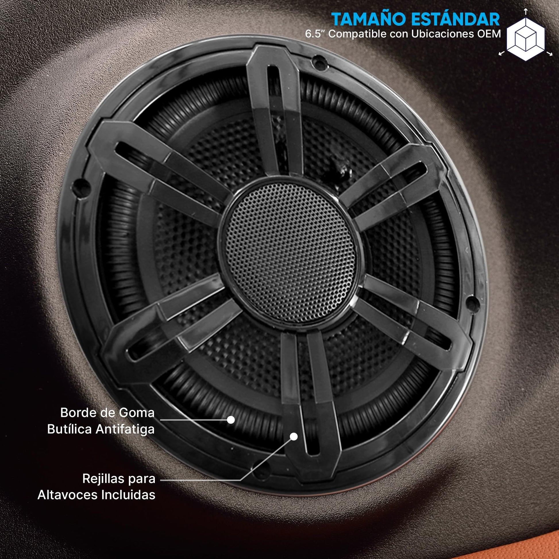 Bocinas de Coche Pyle 6.5 Pulgadas con Tweeters de Aluminio y Redes de Cruce