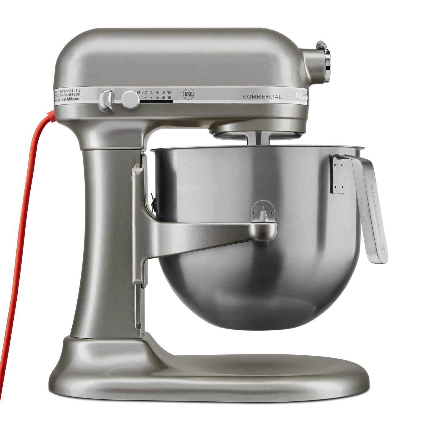 KitchenAid KSM8990CU NSF Certified Commercial Series - Batidora de 8 cuartos, Contour Silver