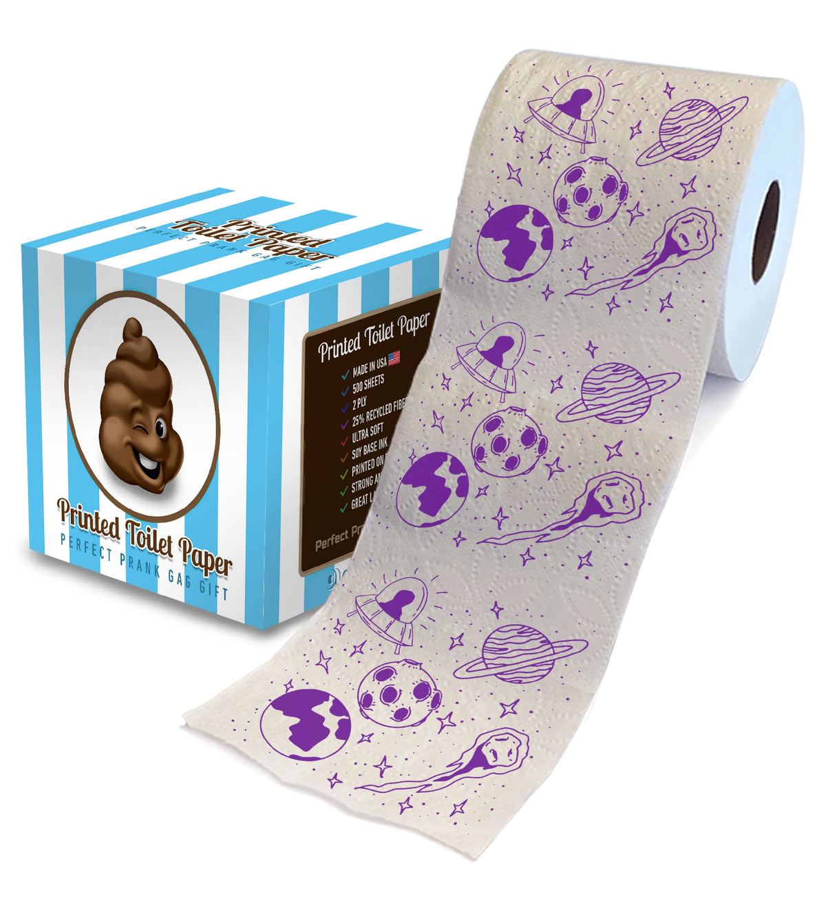 Papel Higiénico Impreso TP 2 Capas Hilarante 500 Hojas Para Decoración del Hogar
