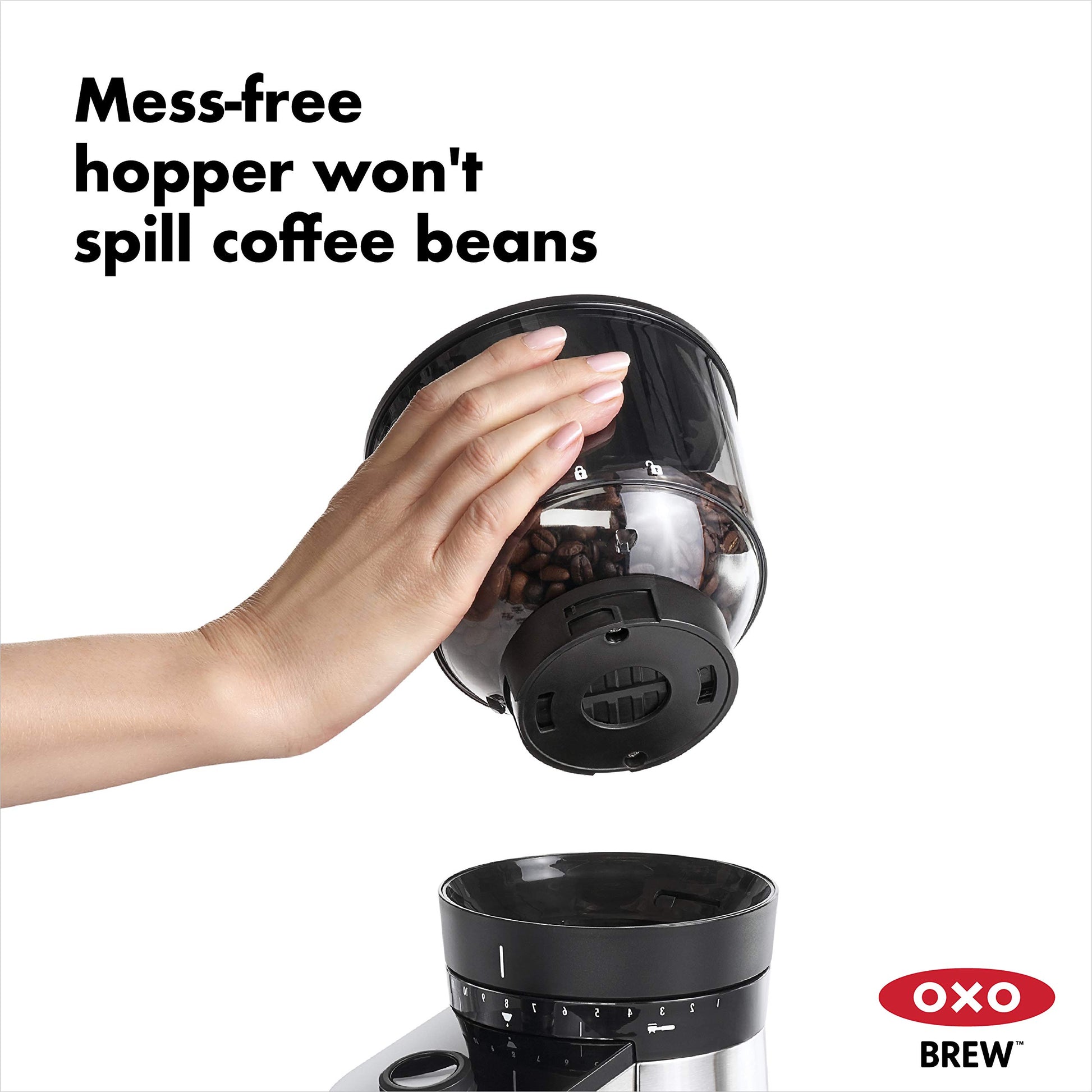 Molinillo de Café Cónica Burr OXO con Escala Integrada