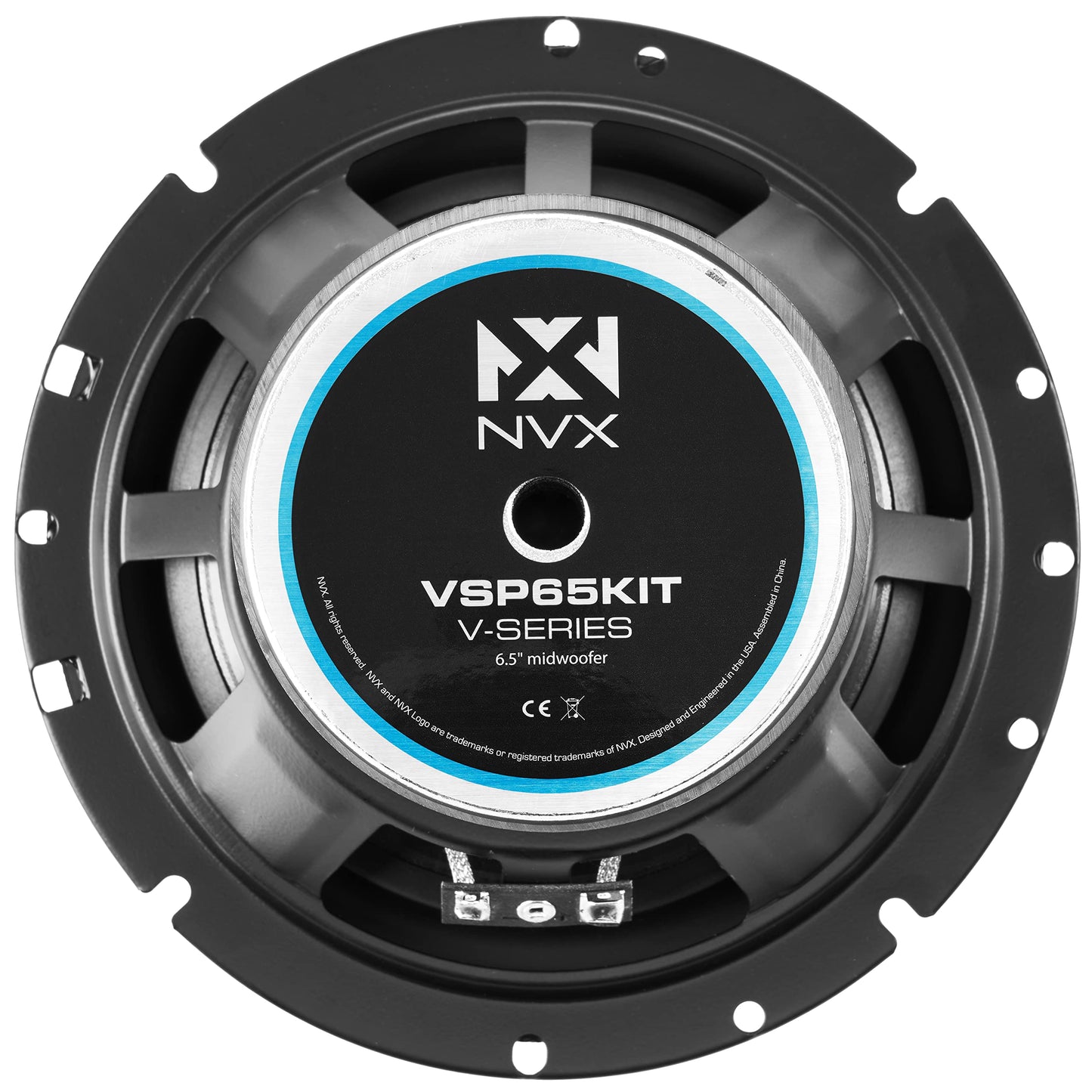 NVX® VSP65KIT Altavoces de Coche Premium de 6.5 Pulgadas, 750 W máximo, 250 W RMS, Sistema de componentes de 2 vías de 6-1/2 Pulgadas con tweeters de cúpula de Seda de 1 Pulgada y X-Overs pasivos,