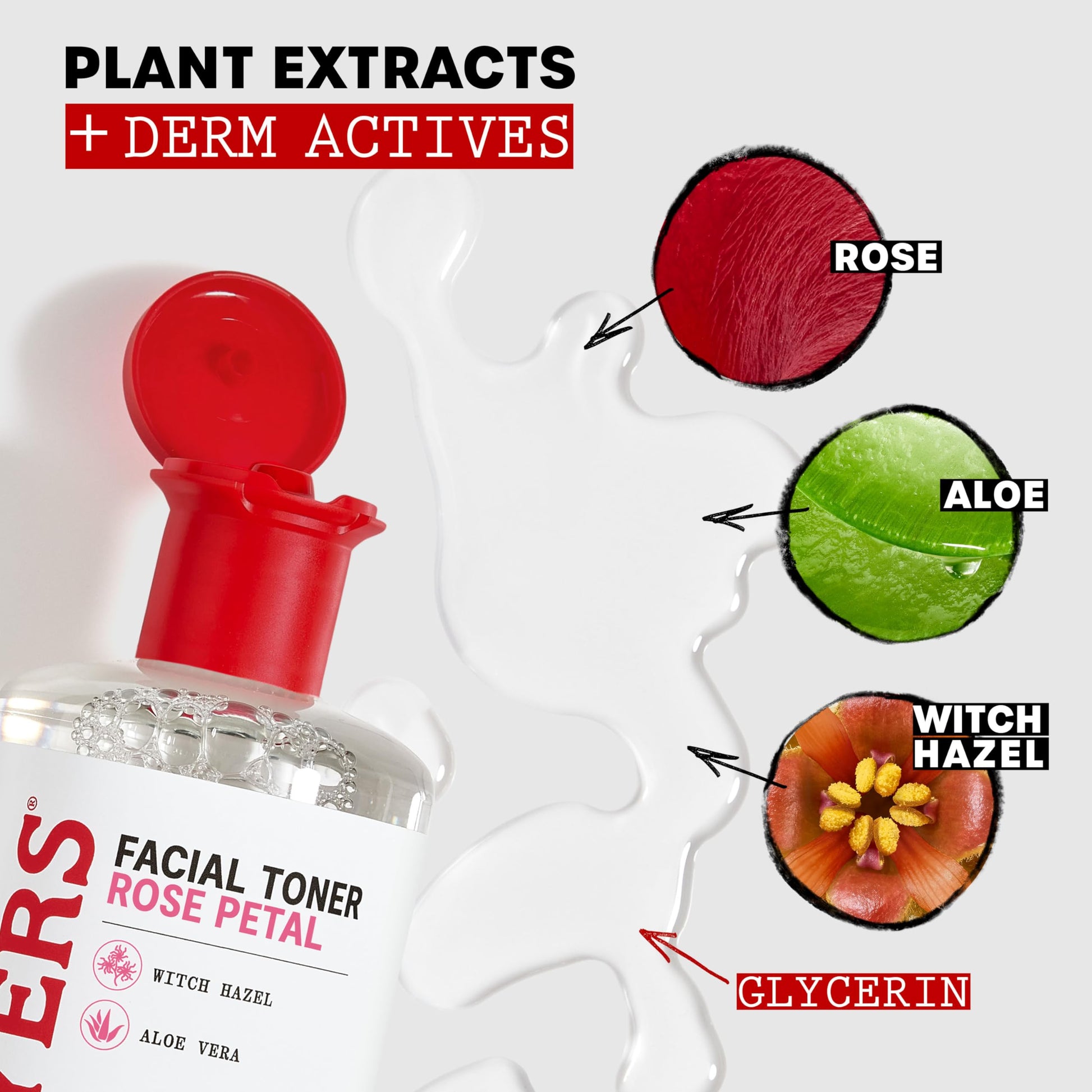 Thayers Tonificador sin alcohol con pétalos de rosa, hamamelis y aloe vera, 355 ml