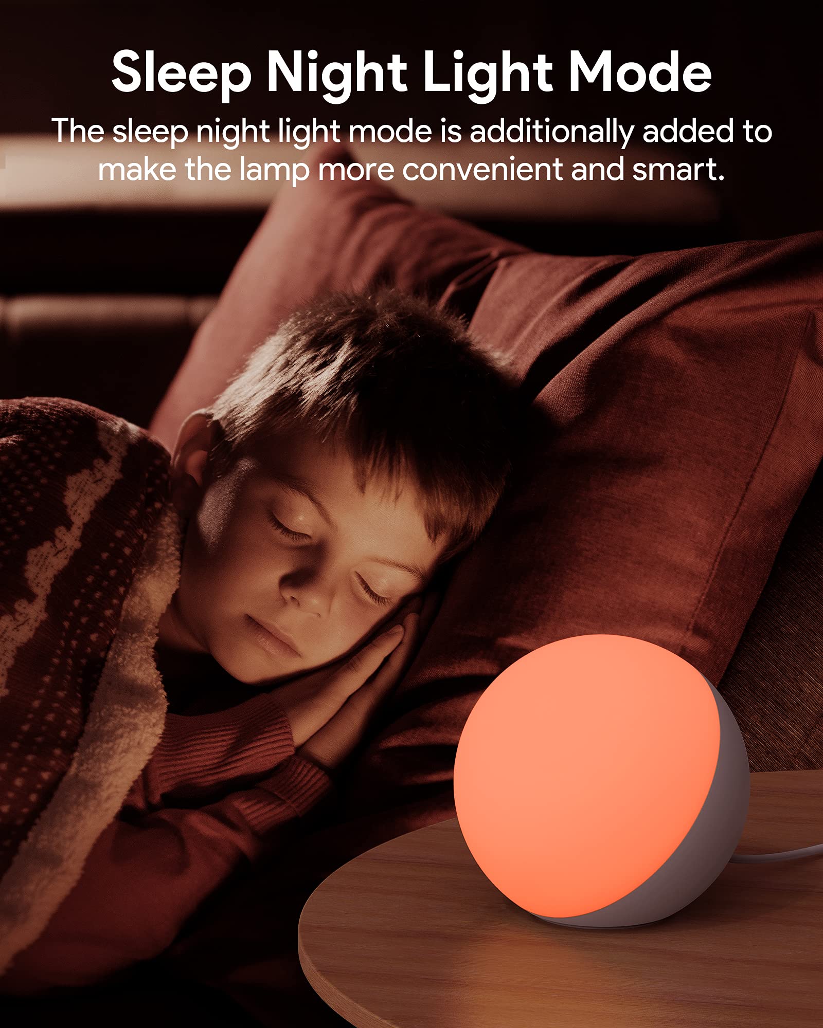 Lámpara táctil, luz nocturna multicolor para niños, pequeña lámpara de mesa LED para recámara, lámpara de noche regulable con luz cálida y blanca