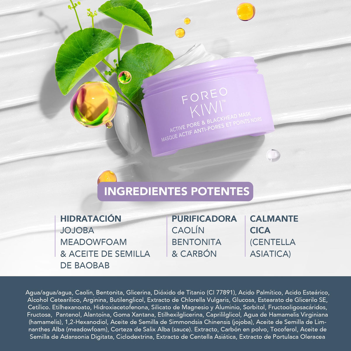 FOREO KIWI DERMA Bundle – Microdermoabrasión con punta diamante – Limpiador facial eléctrico + LUNA Micro-Foam Cleanser 2.0 con ácido salicílico – Succionador puntos negros – Limpieza poros piel grasa