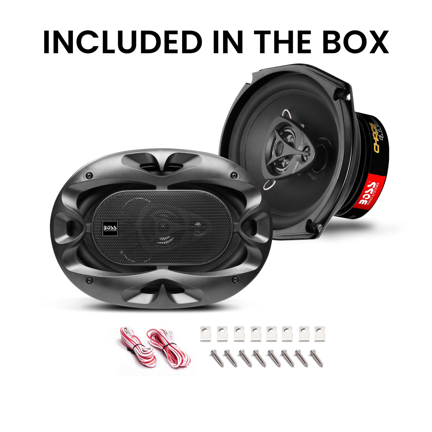 BOSS Audio Systems CH6930B Chaos Series 6 x 9 Pulgadas - Altavoces estéreo para Puerta de Coche, 400 vatios máximo, 3 vías, Audio de Rango Completo, tweeters, coaxiales, se Venden en Pares