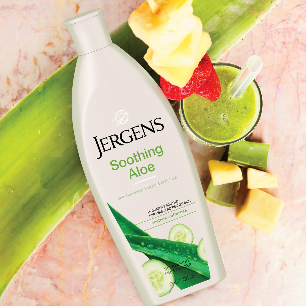 Jergens Loción de Aloe relajante, NA, 10 Fl Oz