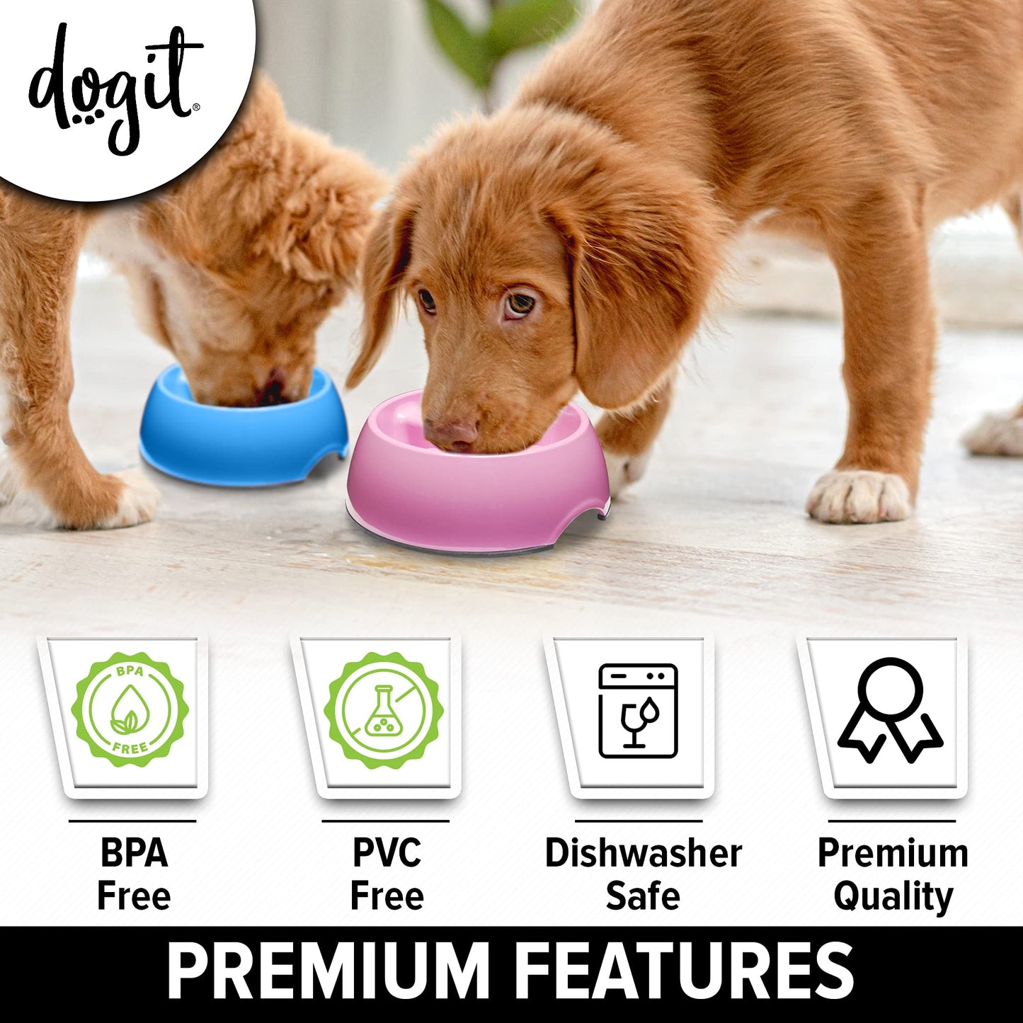 Comedero Lento Dogit Rosa Anti-Gulping para Perros