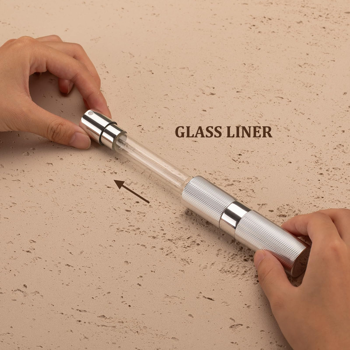 LISAPACK Botella atomizadora de perfume de 8 ml para viajes, dispensador de colonia vacía recargable (rosa)
