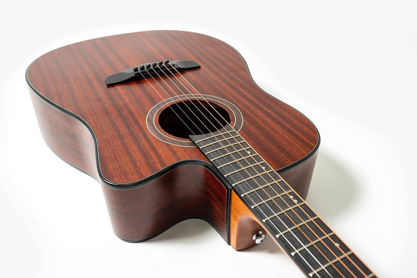 Guitarra Electroacustica Deviser LS550-41KL, cuerdas de metal, funda incluida, Sonido de buena calidad