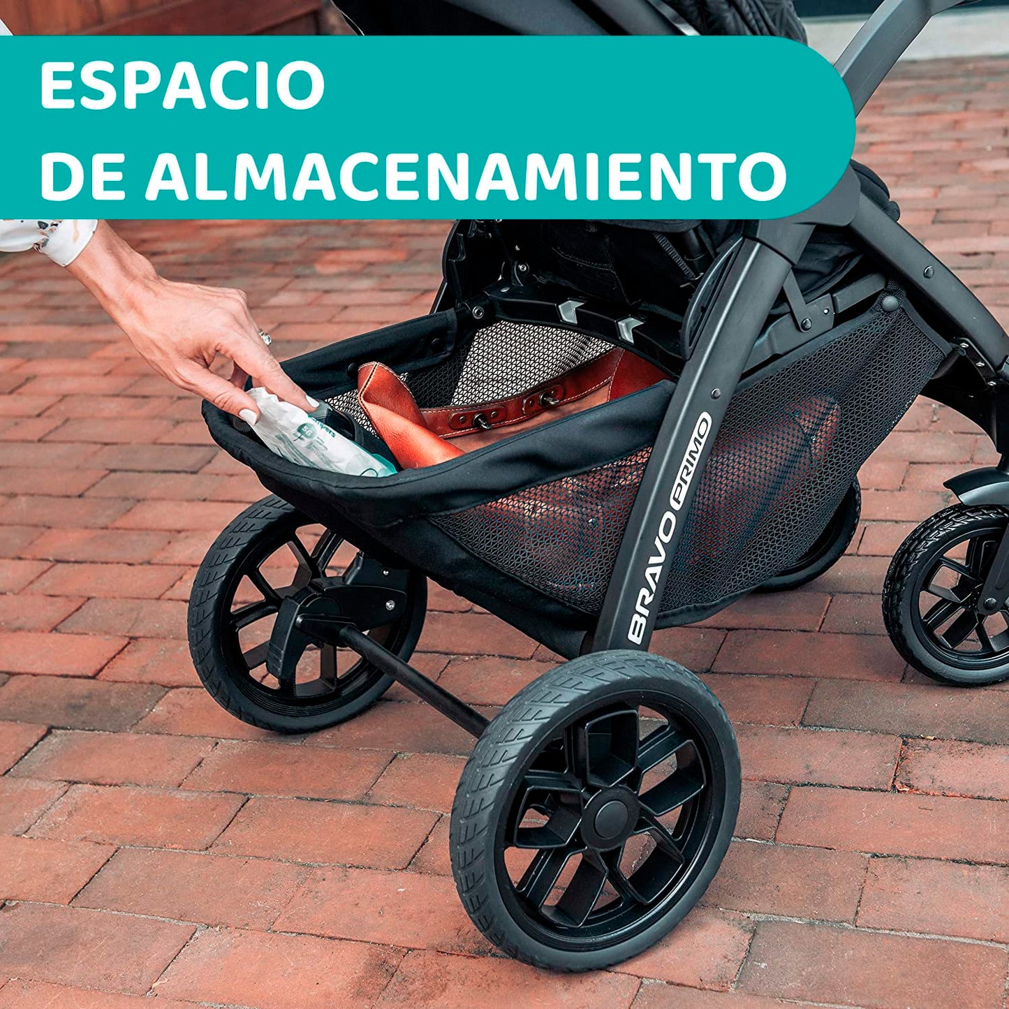 CHICCO, Carriola Modular Bravo Primo Springhill, Con Autoasiento Premium 3 en 1