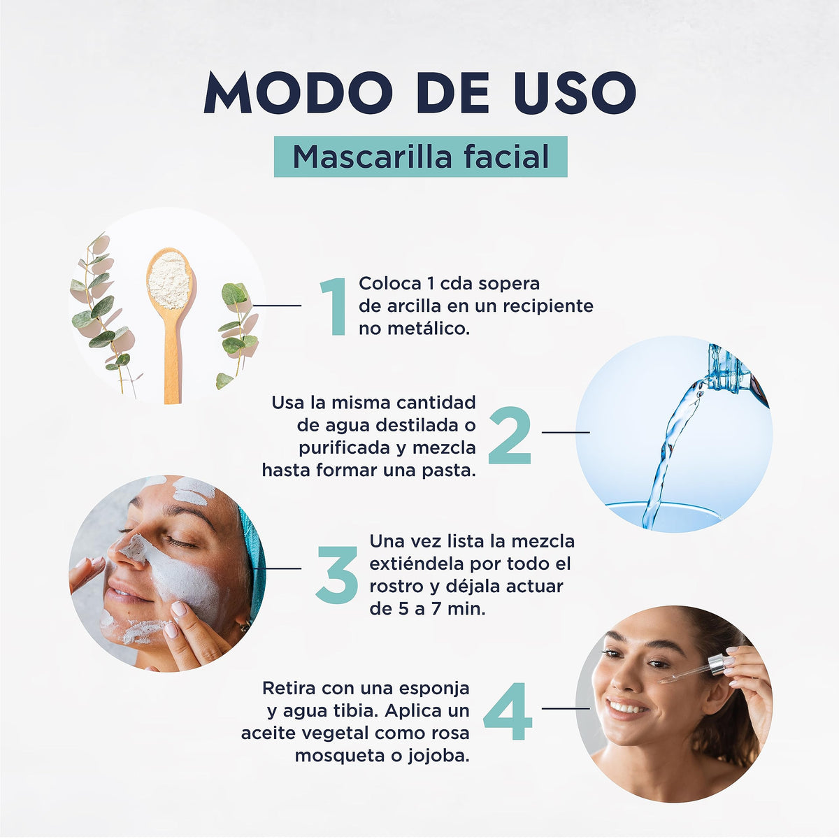 HEBBE | Arcilla Blanca Caolín 500 g | Mascarillas Faciales Y Corporales | Purifica Y Suaviza La Piel | Controla Exceso De Grasa |Efecto Detox