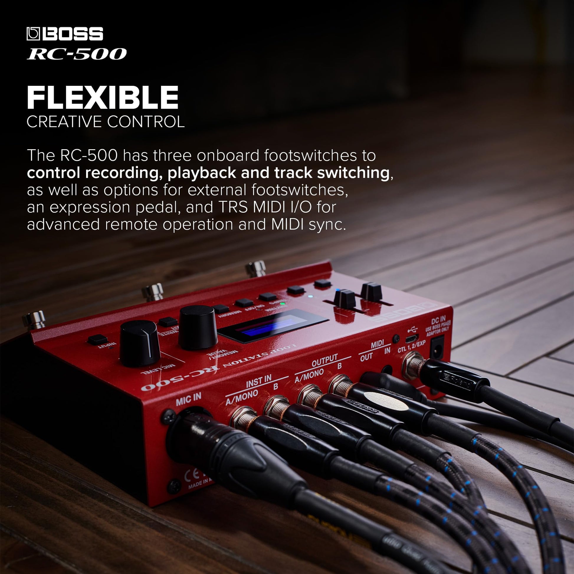 Boss RC-500 Loop Station - Pedal de grabación de frases compacto