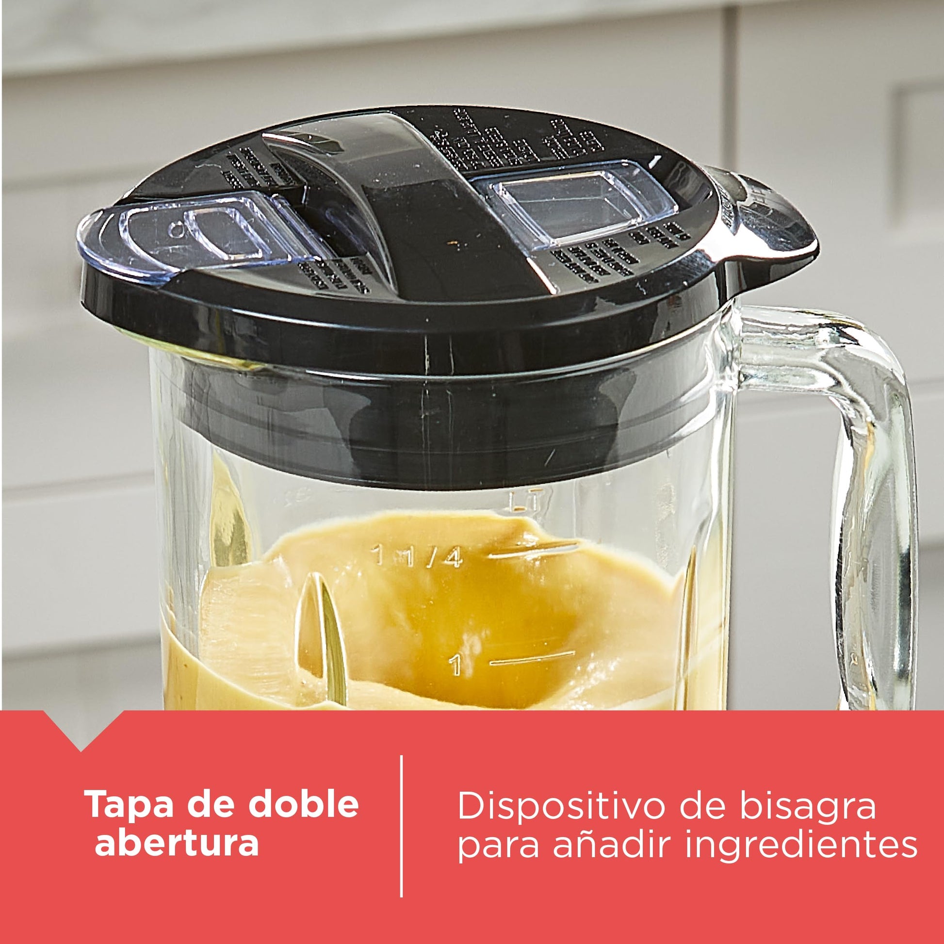BLACK+DECKER Licuadora Ice Crush, 8 Velocidades + Pulso, 4 Cuchillas Acero Inoxidable, 700 Watts, Jarra de Vidrio 1.25Lts, BL0876-2SDLA