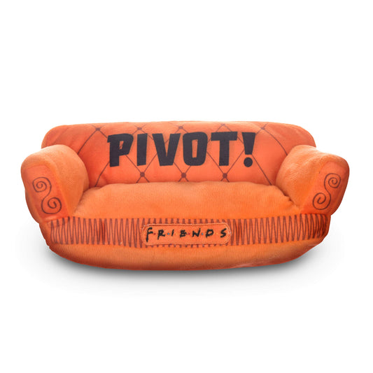 Friends the TV Show Amigos - Juguete para Perro, sofá pivotante Naranja de Friends TV Show Peluche Animal Dog Toy Friends TV Show Merchandise Peluche Dog Toy de 10 Pulgadas (FF13115)