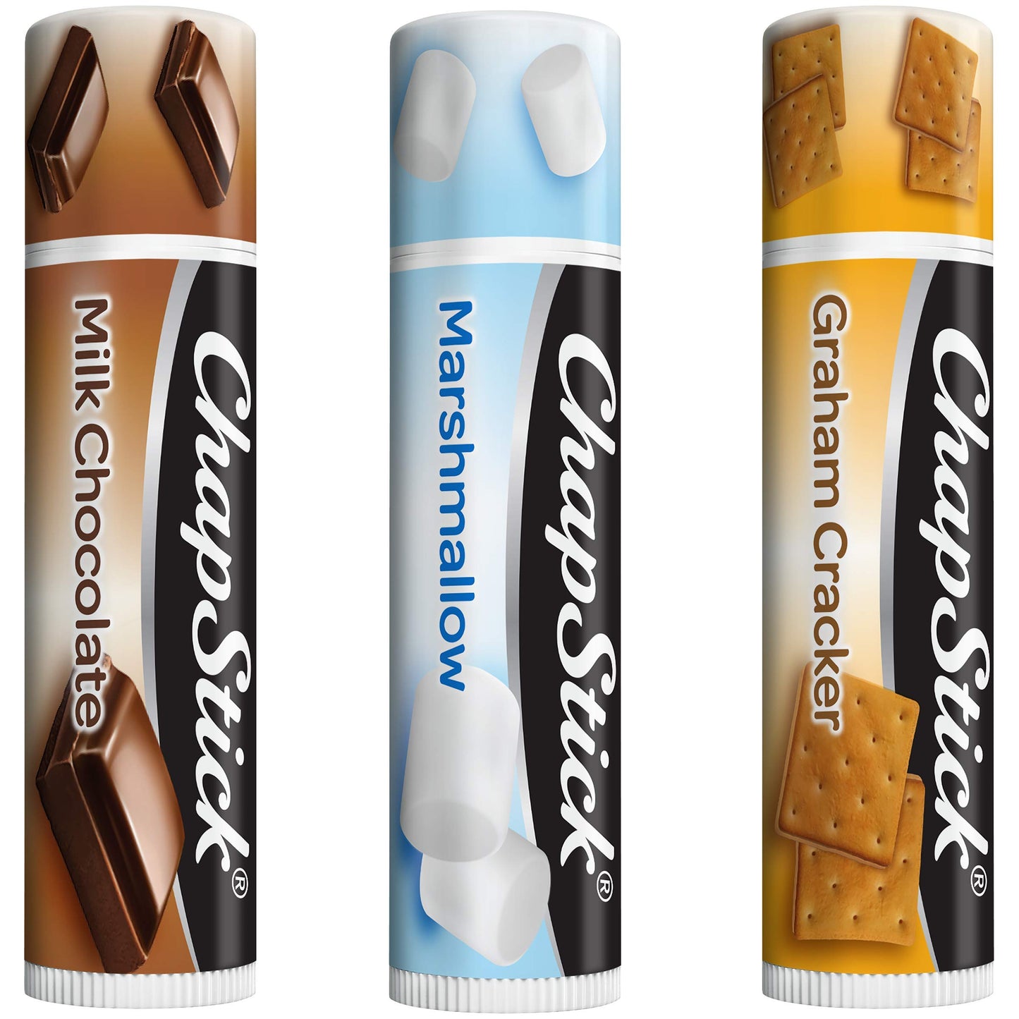 ChapStick S'Mores Collection Flavor Skin Protectant Flavored Lip Balm Tube, 3 Count
