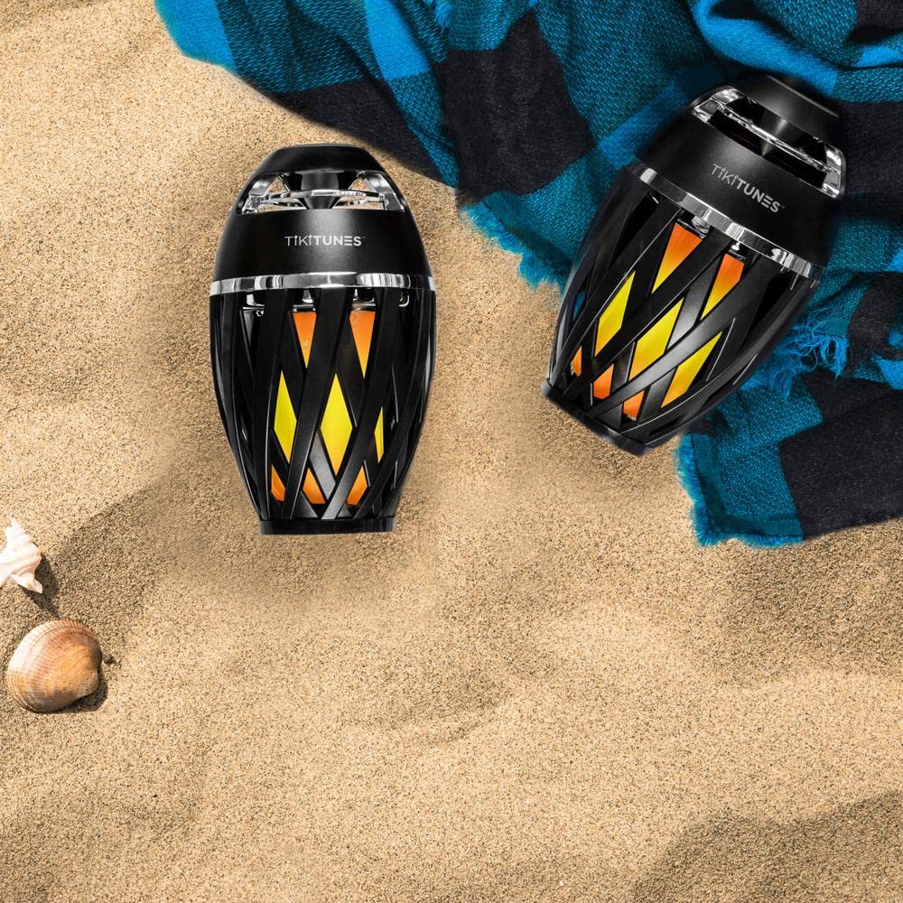 Altavoces Bluetooth Exteriores Tiki Tunes Negro Set de 2