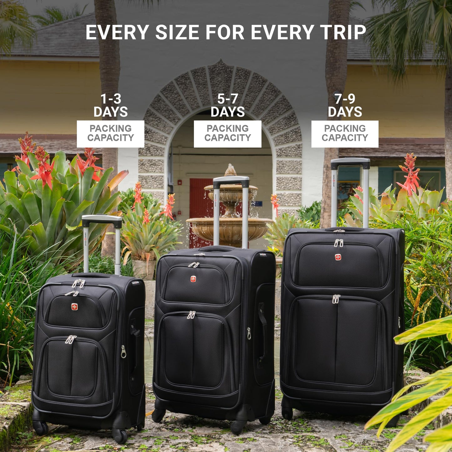 Equipaje Expandible SwissGear Sion Negro Carry-On 21 Pulgadas