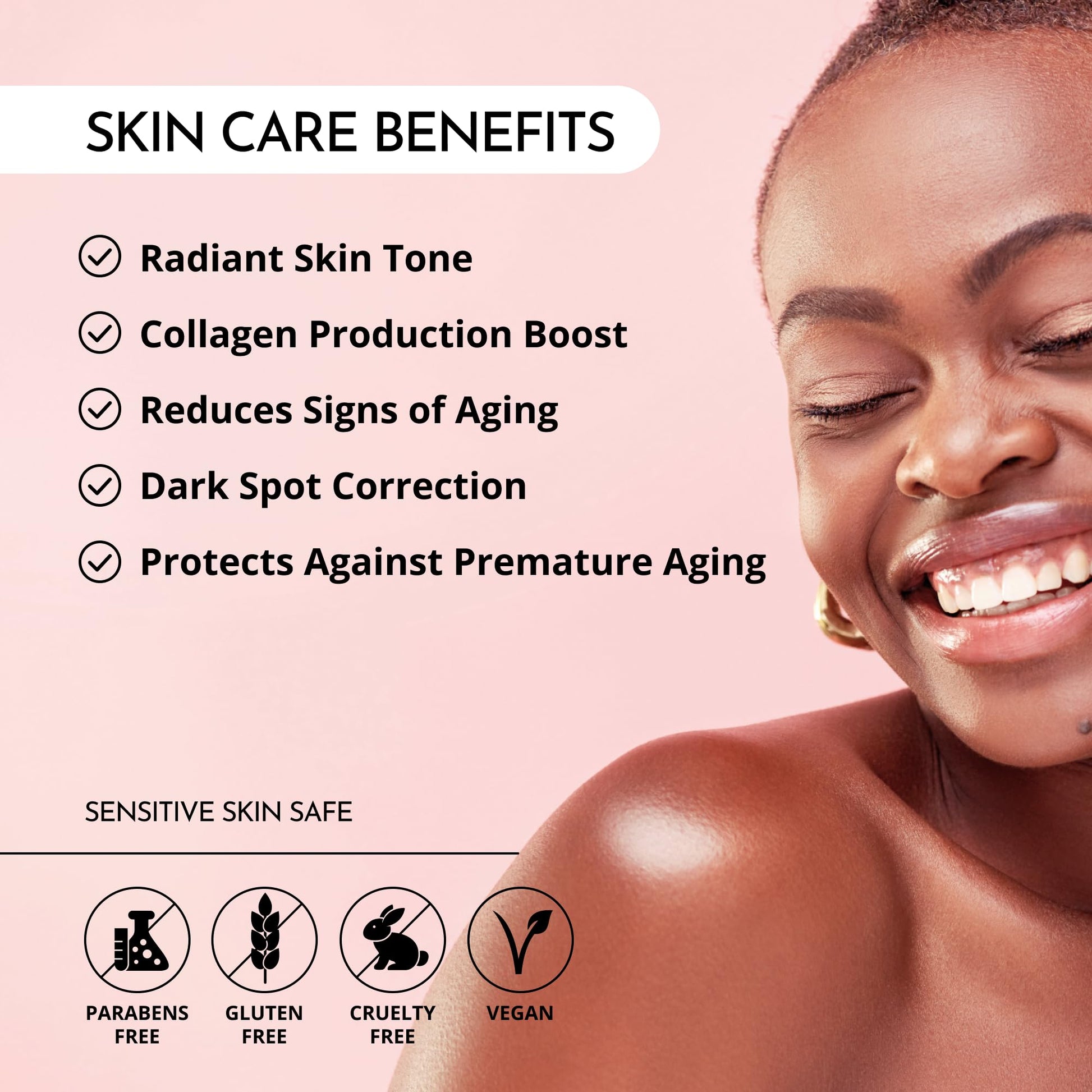Suero de vitamina C, Glow Maker con vitaminas C, E, ácido ferúlico y hialurónico, sin fragancia, galardonado suero facial iluminador e hidratante, 1.0 fl oz