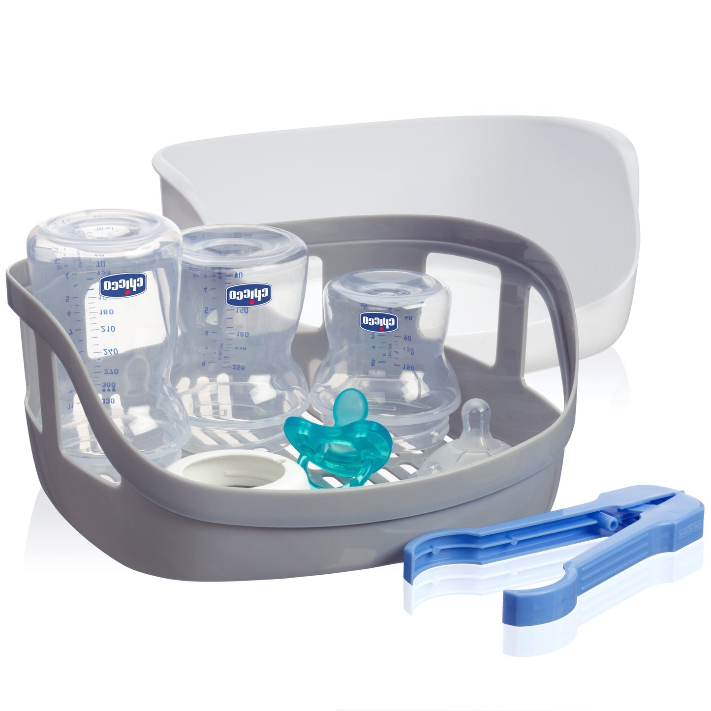 Esterilizador de Vapor de Microondas Blanco Gris Elimina el 99.9% de Suciedad Rápida y Naturalmente