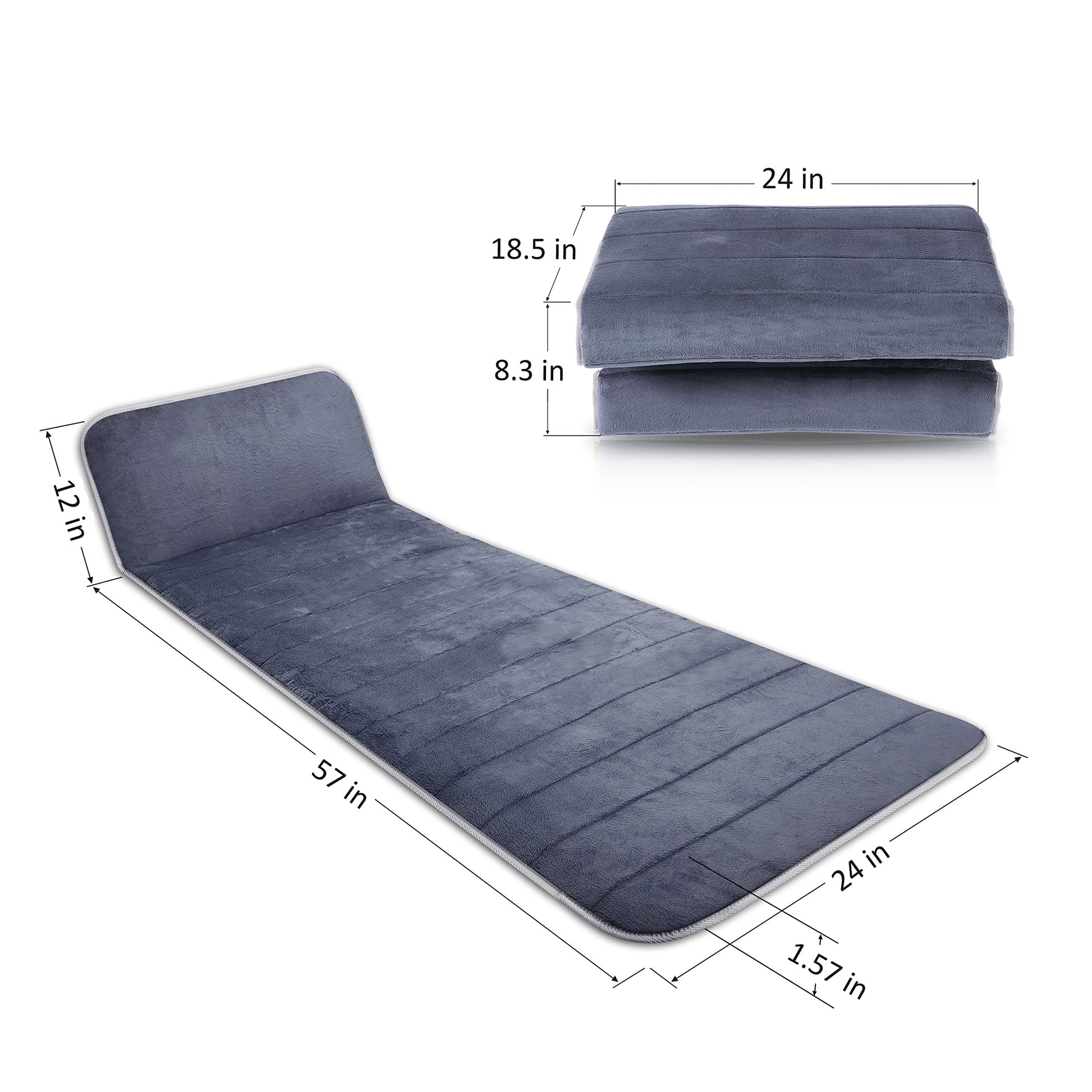 Snailax - Alfombrilla de masaje de cuerpo completo de espuma viscoelástica con calor, masajeador de espalda con 10 motores de vibración, 6 almohadillas para orejas de calefacción, almohadilla de silla