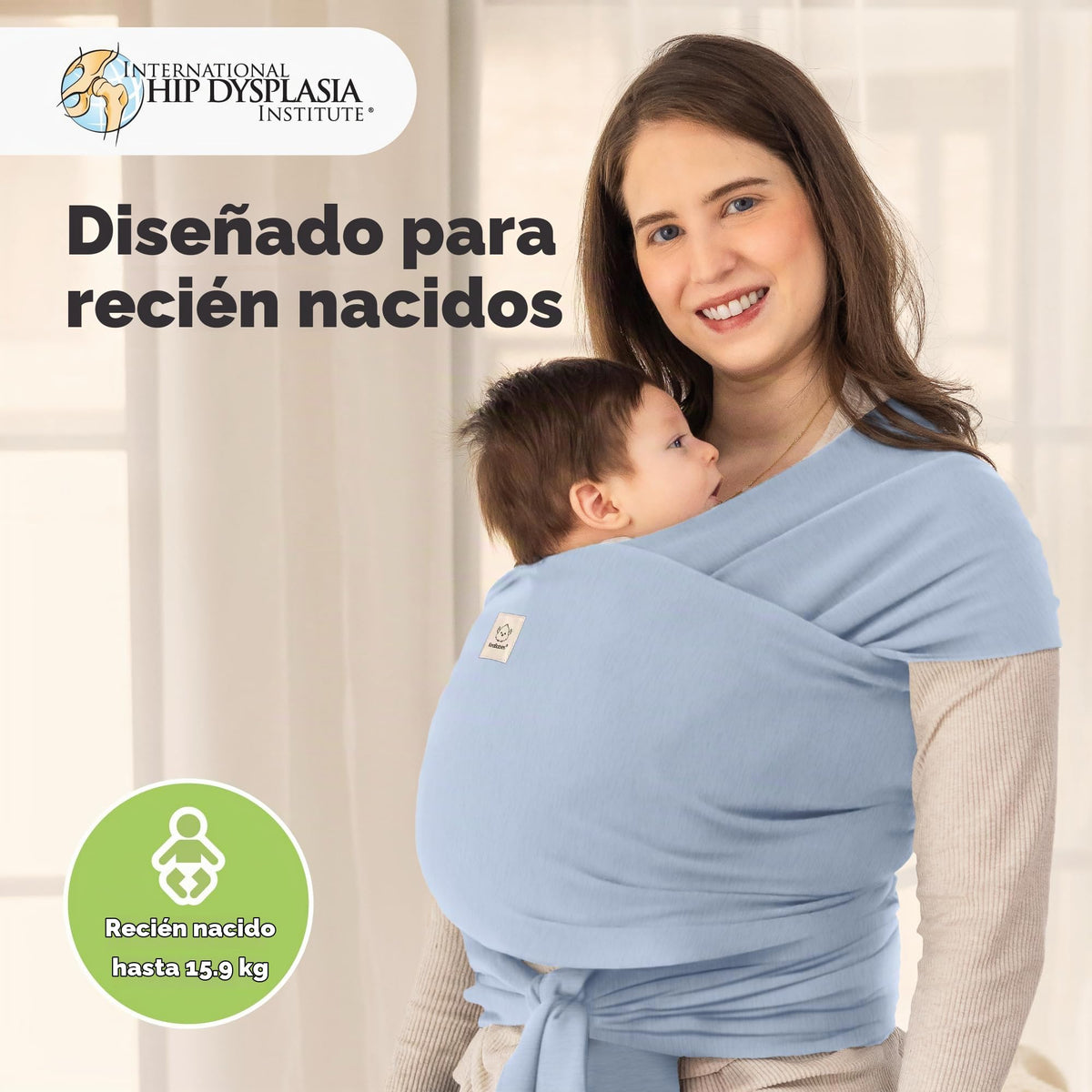 Portabebés KeaBabies - Portabebé envolvente todo en 1 original, portabebés para recién nacidos a niños pequeños, fácil de usar, sin manos para un vínculo, ligero, envolvente para bebé transpirable