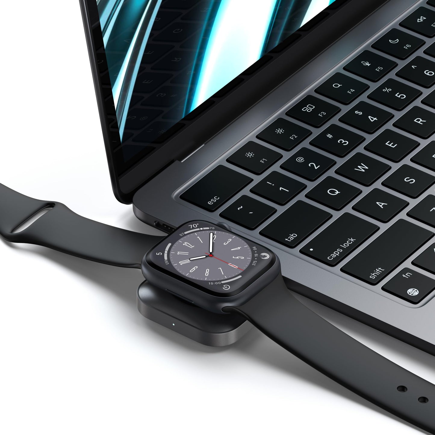 SATECHI Cargador para Apple Watch USB C [Certificado MFi] Cargador portátil para Reloj: Compatible con Apple Watch Ultra y SE (3-1), Apple Watch Series (11-1) y AirPods (3/2) (Cable no Incluido)