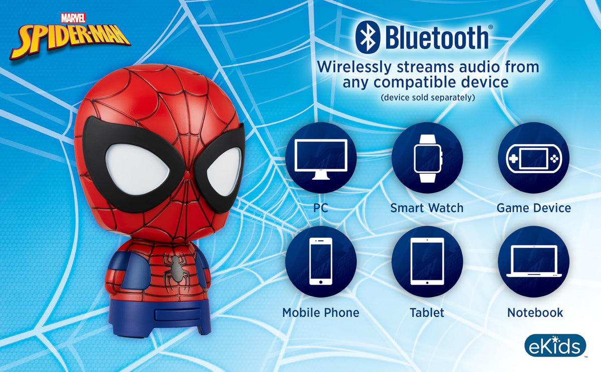 Altavoz Bluetooth eKids Spiderman Portátil Recargable