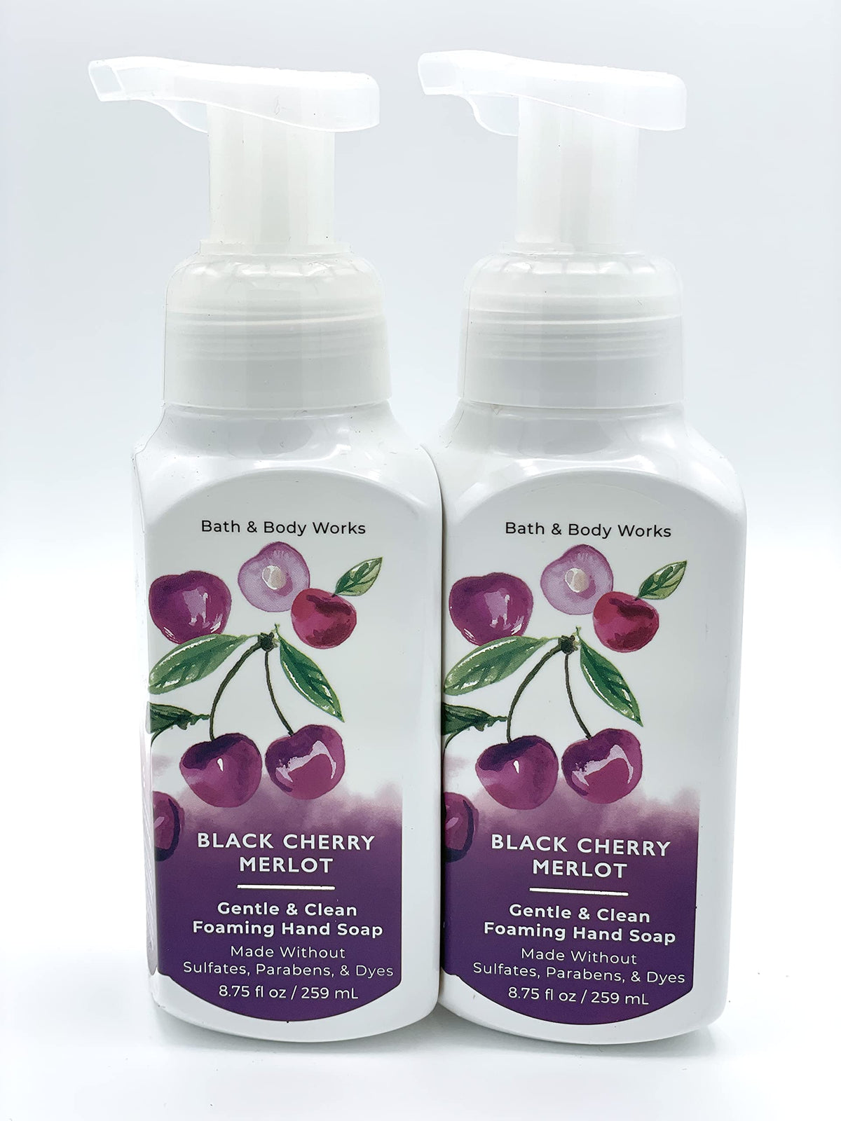 Bath & Body Works, Gentle Foaming Hand Soap, Black Cherry Merlot (2-Pack)