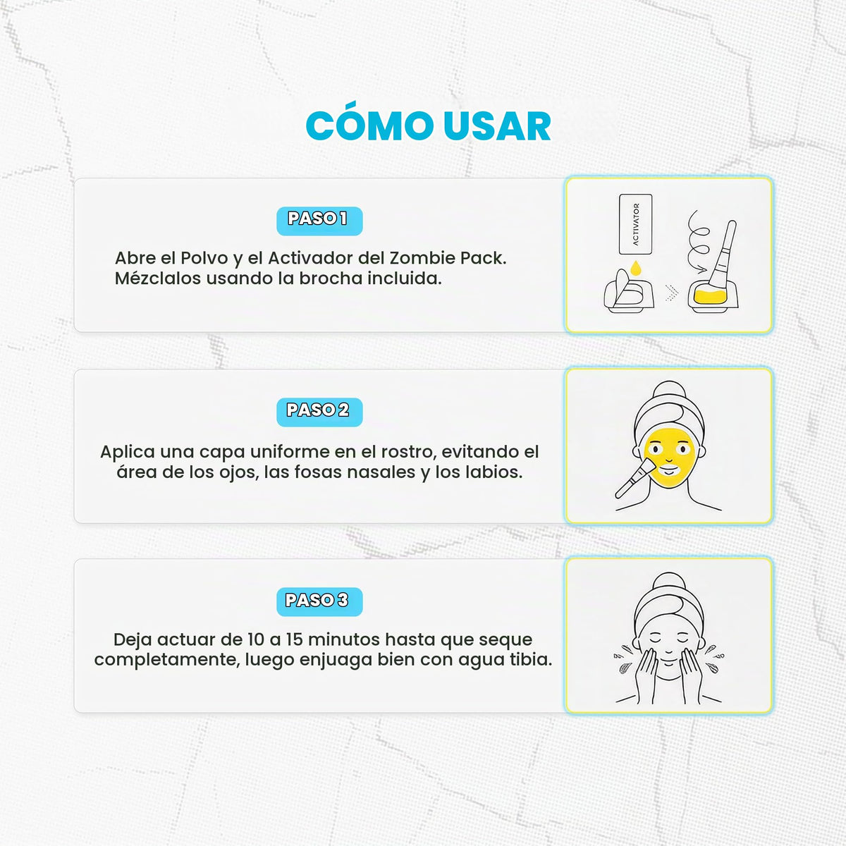 SKIN1004 Zombie Pack - Máscara facial para envejecer la piel, arrugas finas, poros ampliados, sequedad, elevación e hidratación, 1 Box (8 masks)