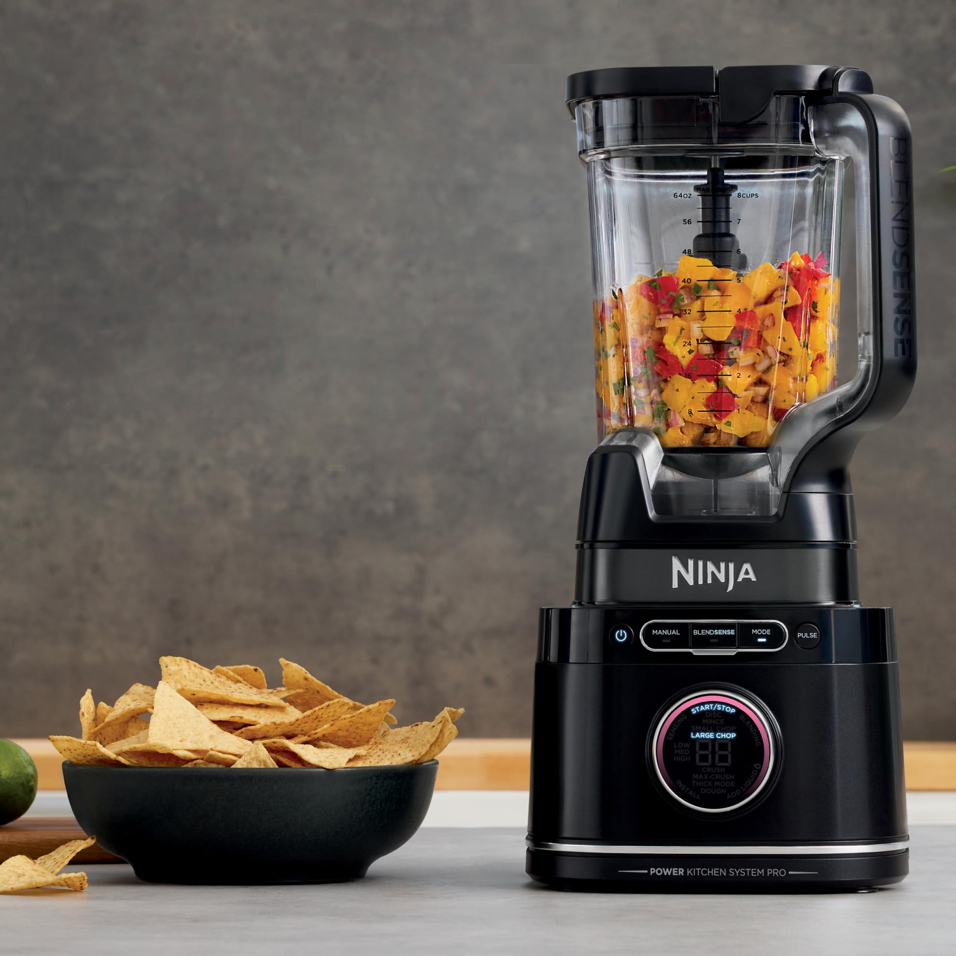 Sistema de Cocina NINJA Plateado con Tecnología BlendSense y Vaso Personal